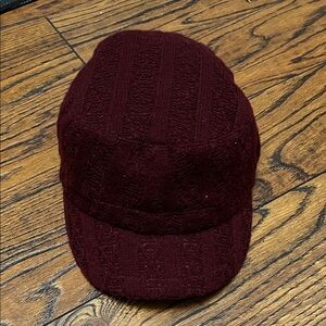 Grace Deep Red Knit Hat